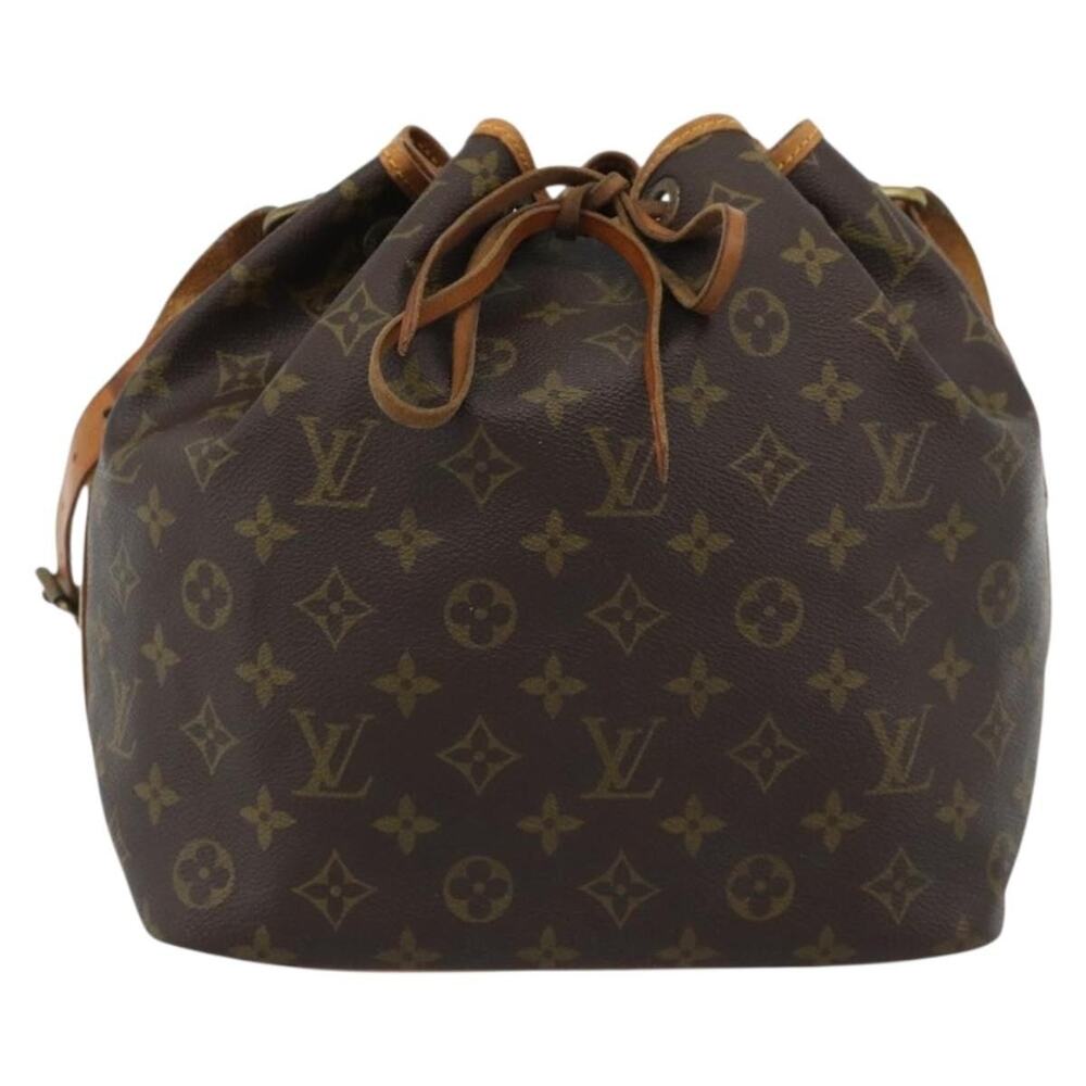 Louis Vuitton Monogram Petit Noe Bucket Bag Brown